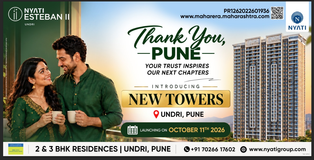 Nyati Esteban II new towers launching 11th October 2026 in Undri, Pune